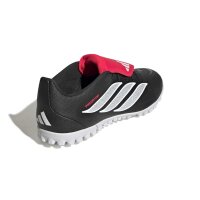 adidas Predator Club Fold-Over Tongue Turf Fußballschuhe - core black/white/lucid red