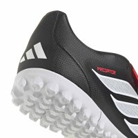 adidas Predator Club Fold-Over Tongue Turf Fußballschuhe - core black/white/lucid red