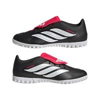 adidas Predator Club Fold-Over Tongue Turf Fußballschuhe - core black/white/lucid red