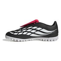 adidas Predator Club Fold-Over Tongue Turf Fußballschuhe Unisex - core black/white/lucid red