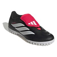 adidas Predator Club Fold-Over Tongue Turf Fußballschuhe Unisex - core black/white/lucid red
