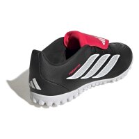 adidas Predator Club Fold-Over Tongue Turf Fußballschuhe Unisex - core black/white/lucid red