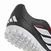 adidas Predator Club Fold-Over Tongue Turf Fußballschuhe Unisex - core black/white/lucid red