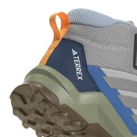 adidas Terrex Ax4R Mid Wanderschuhe Kinder - grey two/reflective silver/glow blue