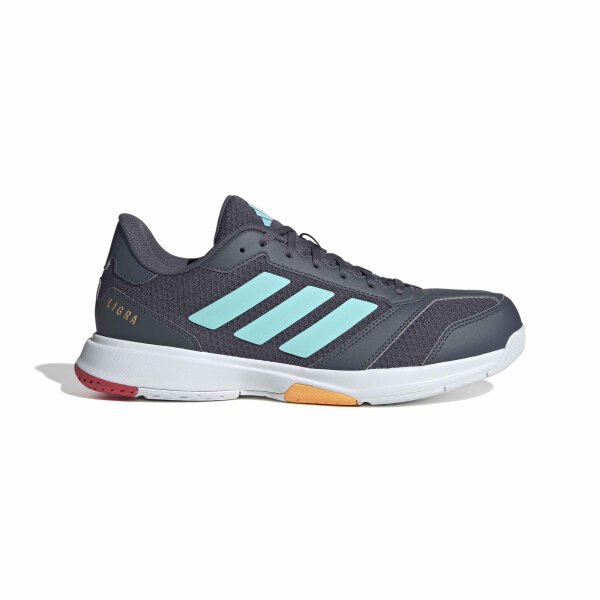 adidas Ligra 8 Indoor Schuhe Herren - aurora onix/flash aqua/semi lucid red