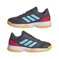 adidas Ligra 8 Indoor Kids Schuhe Kinder - aurora onix/flash aqua/semi lucid red