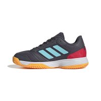 adidas Ligra 8 Indoor Kids Schuhe Kinder - aurora onix/flash aqua/semi lucid red