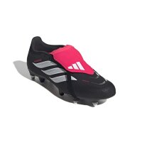 adidas Predator League Fold-Over Tongue Soft Ground Fußballschuhe - core black/white/lucid red