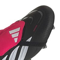 adidas Predator League Fold-Over Tongue Soft Ground Fußballschuhe - core black/white/lucid red