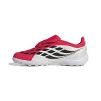 adidas Predator League Fold-Over Tongue Turf Kids Fußballschuhe Kinder - lucid red/core black/white