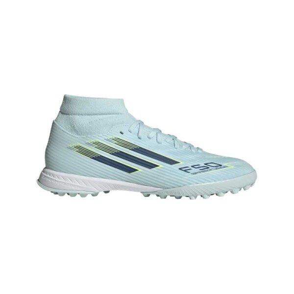 adidas F50 Sparkfusion League TF High Damen Ice Cold Precision - almost blue/dusky petrol/hi-res yellow