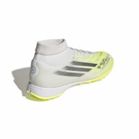 adidas F50 Sparkfusion League Mid Cut Turf Fußballschuhe Damen Damen - white/iron met./hi-res yellow