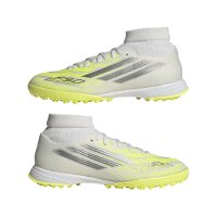adidas F50 Sparkfusion League Mid Cut Turf Fußballschuhe Damen Damen - white/iron met./hi-res yellow