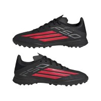 adidas F50 League Turf Kids Fußballschuhe Kinder - core black/lucid red/core black