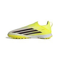 adidas F50 League Laceless Turf Kids Fußballschuhe Kinder - team solar yellow 2/core black/lucid red