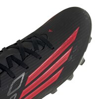 adidas F50 Club Firm Ground / Multi Ground Fußballschuhe - core black/lucid red/core black