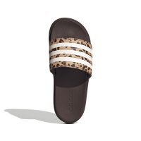 adidas Platform Adilette Damen - shadow brown/white/magic beige
