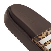 adidas Platform Adilette Damen - shadow brown/white/magic beige