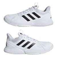 adidas Court Flight Indoor Schuhe Herren - white/core black/white