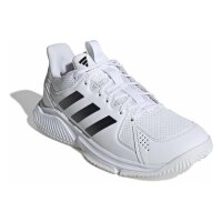 adidas Court Flight Indoor Schuhe Herren - white/core black/white