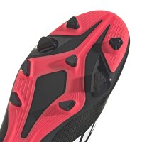 adidas Predator Club Firm Ground/Multi Ground Fußballschuhe - core black/white/lucid red