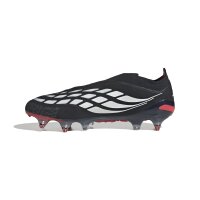 adidas Predator Elite Laceless Soft Ground Fußballschuhe - core black/white/lucid red