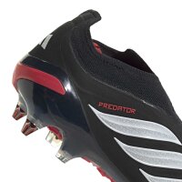 adidas Predator Elite Laceless Soft Ground Fußballschuhe - core black/white/lucid red