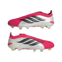 adidas Predator Elite Laceless Firm Ground Fußballschuhe - lucid red/core black/white