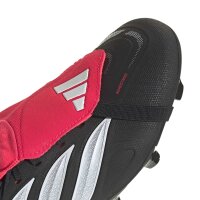 adidas Predator League Fold-Over Tongue Firm Ground Fußballschuhe - core black/white/lucid red