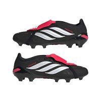 adidas Predator League Fold-Over Tongue Firm Ground Fußballschuhe - core black/white/lucid red