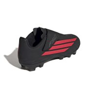 adidas F50 Club Velcro Firm Ground / Multi Ground Kids Fußballschuhe Kinder - core black/lucid red/core black