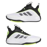adidas Ownthegame 3.0 Basketballschuhe Herren - white/core black/lucid lemon