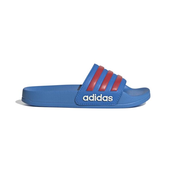 adidas Shower Adilette Kinder - lucid ray blue/semi lucid red/off white