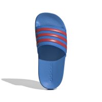 adidas Shower Adilette Kinder - lucid ray blue/semi lucid red/off white