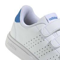 adidas Advantage Base 2.0 Kids Schuhe Kinder - white/white/lucid ray blue