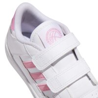 adidas Rapid Court Kids Schuhe Kinder - white/bliss pink/white