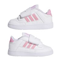 adidas Rapid Court Kids Schuhe Kinder - white/bliss pink/white