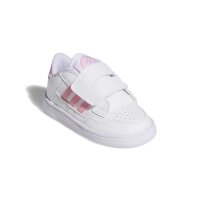 adidas Rapid Court Kids Schuhe Kinder - white/bliss pink/white