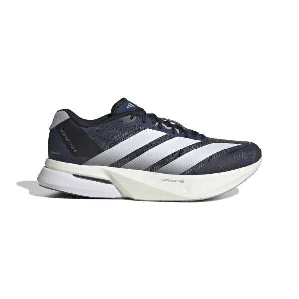 adidas Adizero Boston 13 Herren - dark blue/white/halo silver