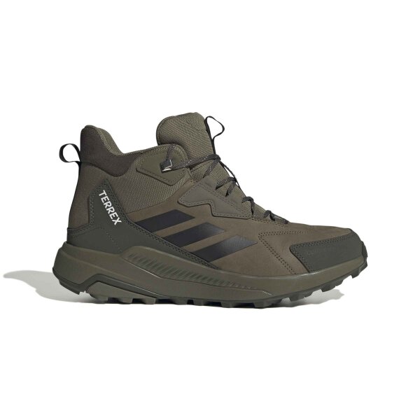 adidas Terrex Anylander Leather Mid Climaproof Wanderschuhe Herren - olive strata/core black/shadow olive