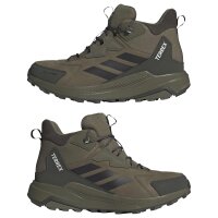 adidas Terrex Anylander Leather Mid Climaproof Wanderschuhe Herren - olive strata/core black/shadow olive