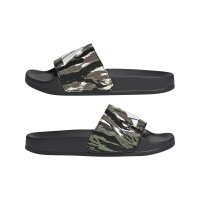 adidas Adilette Shower Logo Kids Sandalen Kinder - core black/chalk white/tent green