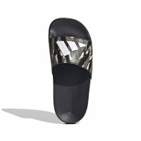 adidas Adilette Shower Logo Kids Sandalen Kinder - core black/chalk white/tent green
