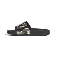 adidas Adilette Shower Logo Kids Sandalen Kinder - core black/chalk white/tent green