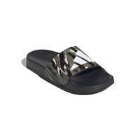 adidas Adilette Shower Logo Kids Sandalen Kinder - core black/chalk white/tent green