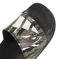 adidas Adilette Shower Logo Kids Sandalen Kinder - core black/chalk white/tent green
