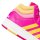 adidas Hoops Mid Classic Schuhe Kinder - pink/gelb