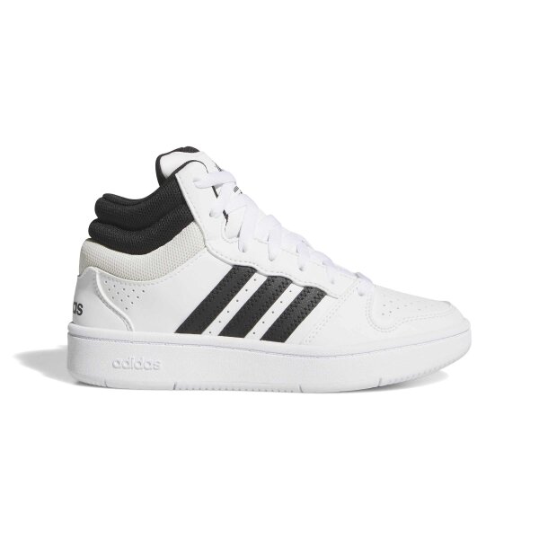 adidas Hoops Mid Classic Schuhe Kinder - white/core black/orbit grey