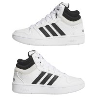 adidas Hoops Mid Classic Schuhe Kinder - white/core black/orbit grey