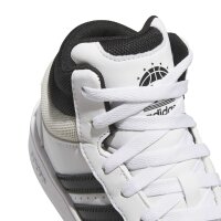 adidas Hoops Mid Classic Schuhe Kinder - white/core black/orbit grey